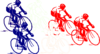 French Group Bike Clip Art