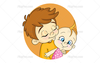 Big Brother And Baby Clipart Image