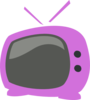 Purple Tv Clip Art