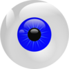 Eyeball Blue Clip Art