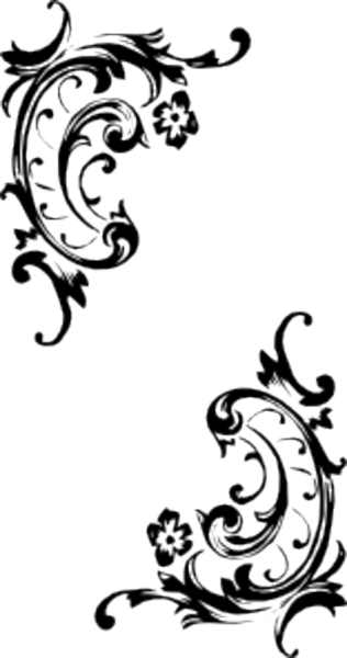 free black and white scroll clip art - photo #32
