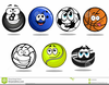 Cartoon Sports Balls Clipart Image