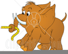 Elephant And Stake Clipart Image
