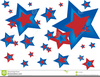 American Flag And Stars Clipart Image