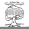 Family Tree Clipart Black And White Image