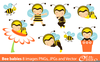 Free Cute Bee Clipart Image