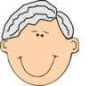 Grandfather Smiling Clip Art