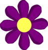 Purple Spring Flower Clip Art