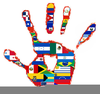 Spanish Speaking Countries Flags Clipart Image
