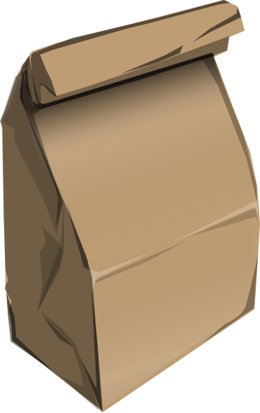 brown paper bag clip art