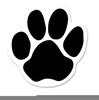 Free Paw Print Outline Clipart Image