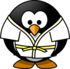 Judo Penguin Clip Art