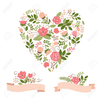Floral Heart Clipart Image