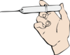 Hand And Syringe Clip Art