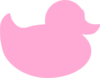 Pink Duck Clip Art