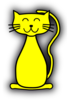 Yellow Cat Clip Art