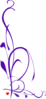 Purple Corner Curves Clip Art