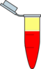 Eppendorf With Blood, Wbc And Plasma Clip Art