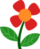 Red Flower Clip Art