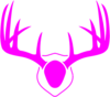 Pink Antlers Clip Art