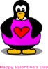 Love Penguin Clip Art