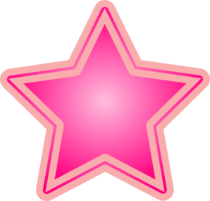 Pink Star Clip Art at Clker.com - vector clip art online, royalty free &  public domain