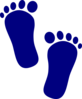 Navy Foot Prints Clip Art