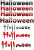 Halloween Text Collection Clip Art