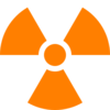 Nuclear Symbol Orange Clip Art