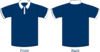 Polo Shirt Sleeves Navy Blue Clip Art