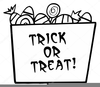 Trick Or Treat Clipart Black And White Image