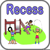 Kids Playing At Recess Clipart Image