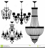 Chandelier Silhouette Free Clipart Image
