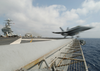 F/a-18 Catapult Launch From Flight Deck. Image