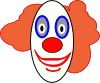 Creepy Clown Face Clip Art