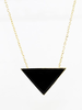 Black Triangle Necklace Image