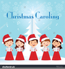 Christmas Carolers Clipart Image