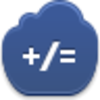 Free Dark Blue Cloud Math Image