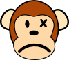 Angry Monkey Clip Art