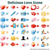 Delicious Love Icons Image