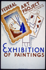Exhibition Of Paintings - Federal Art Project Works Progress Administration, Illinois Image