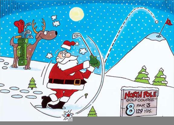 Free Clipart Santa Playing Golf | Free Images at Clker.com - vector clip art  online, royalty free & public domain