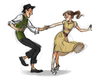 Swing Dance Cartoon Image
