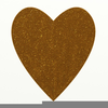 Gold Heart Clipart Image