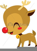 Cute Rudolph Clipart Image