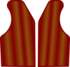 Maroon Brown Vest Clip Art