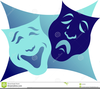 Free Comedy And Drama Masks Clipart Image