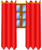 Window With Draperies Clip Art