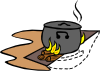 Campfires And Cooking Cranes 13 Clip Art