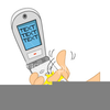 Texting Cell Phone Clipart Image